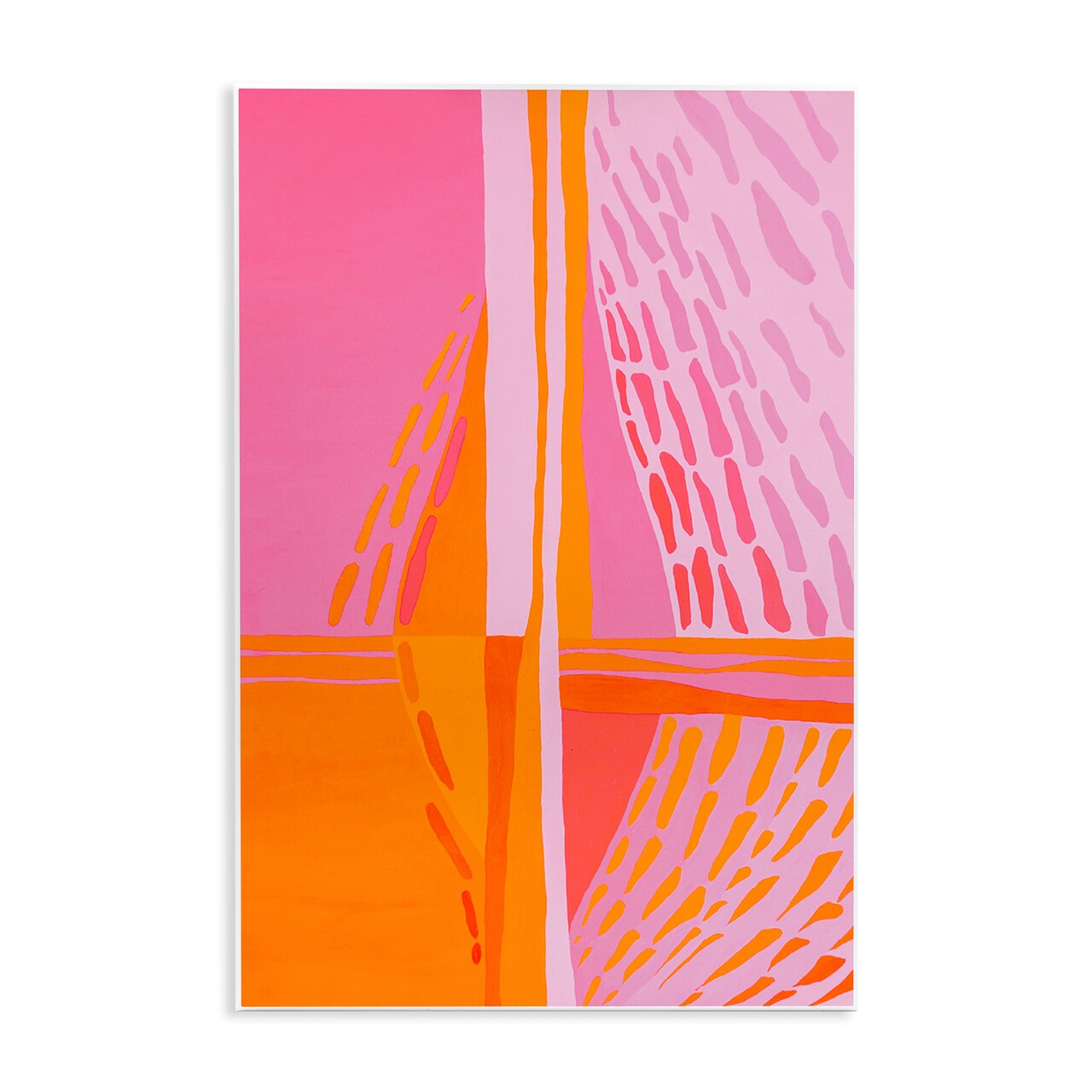 Stupell Industries Centric Orange & Pink Wall Plaque Art Design by Incado